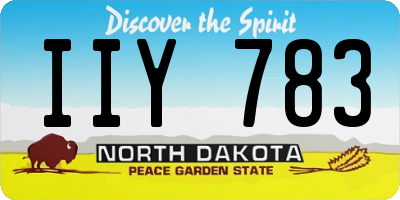 ND license plate IIY783