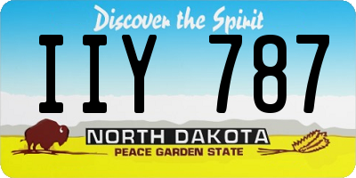 ND license plate IIY787