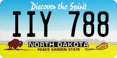 ND license plate IIY788