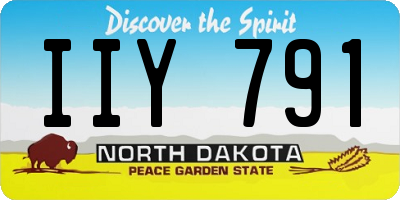 ND license plate IIY791