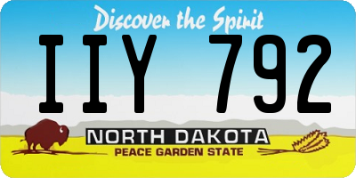 ND license plate IIY792