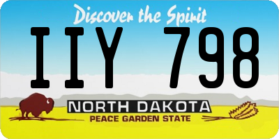 ND license plate IIY798