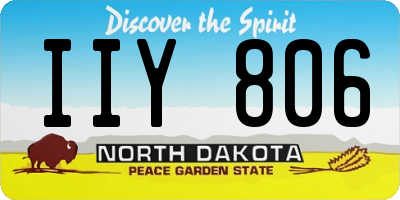 ND license plate IIY806