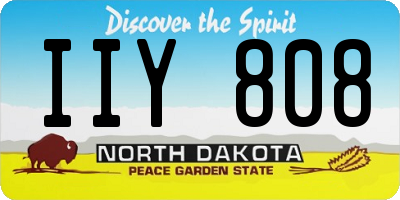ND license plate IIY808