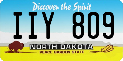 ND license plate IIY809