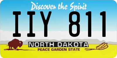 ND license plate IIY811