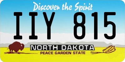 ND license plate IIY815