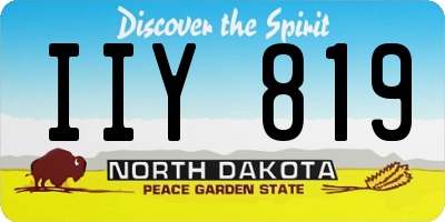ND license plate IIY819