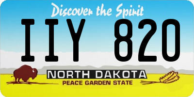 ND license plate IIY820