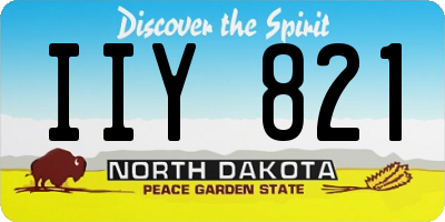 ND license plate IIY821