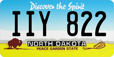 ND license plate IIY822