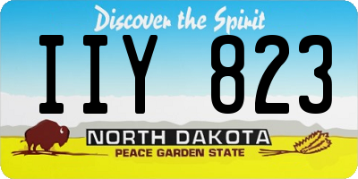 ND license plate IIY823