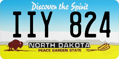 ND license plate IIY824