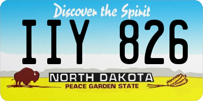ND license plate IIY826