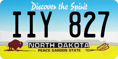 ND license plate IIY827