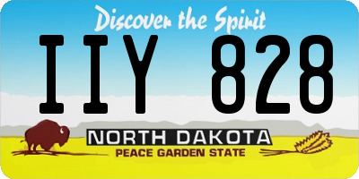 ND license plate IIY828