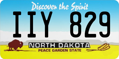 ND license plate IIY829
