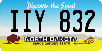 ND license plate IIY832