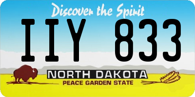 ND license plate IIY833