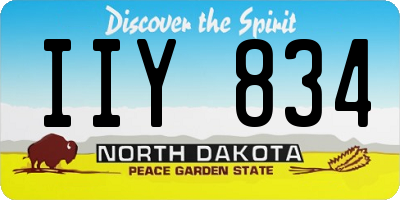 ND license plate IIY834