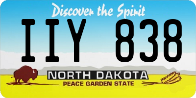 ND license plate IIY838