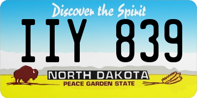 ND license plate IIY839