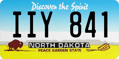 ND license plate IIY841