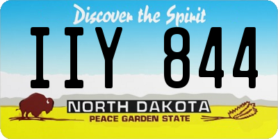 ND license plate IIY844