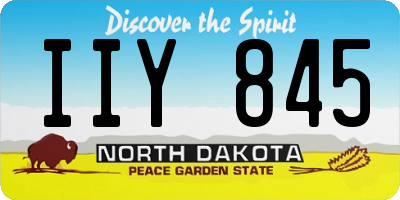 ND license plate IIY845