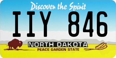 ND license plate IIY846