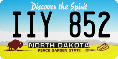 ND license plate IIY852