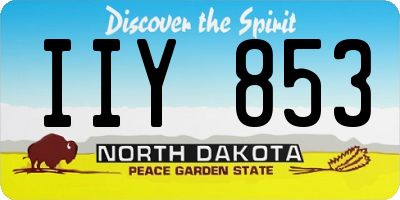 ND license plate IIY853