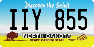 ND license plate IIY855
