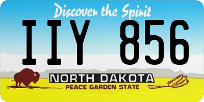 ND license plate IIY856