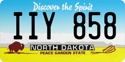 ND license plate IIY858