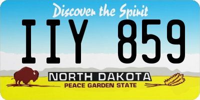 ND license plate IIY859