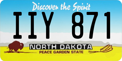 ND license plate IIY871