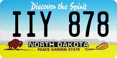 ND license plate IIY878