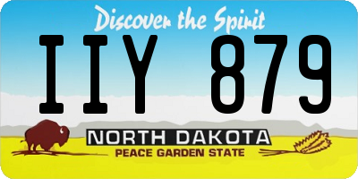 ND license plate IIY879