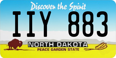 ND license plate IIY883