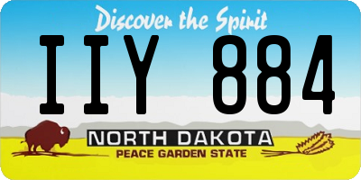 ND license plate IIY884