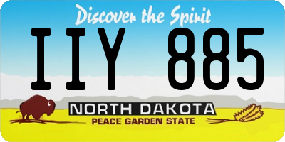ND license plate IIY885