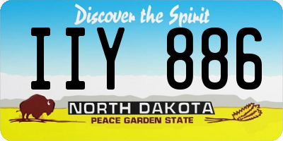 ND license plate IIY886