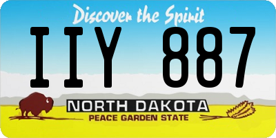 ND license plate IIY887
