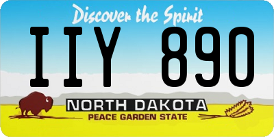 ND license plate IIY890