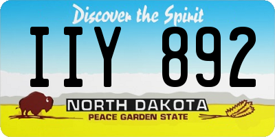 ND license plate IIY892