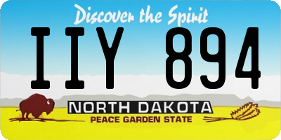ND license plate IIY894