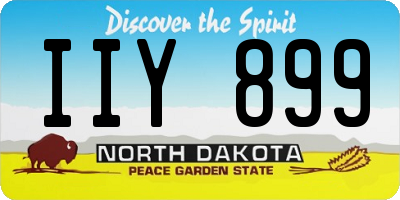 ND license plate IIY899