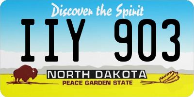 ND license plate IIY903