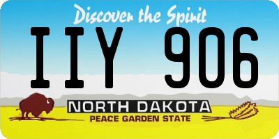 ND license plate IIY906